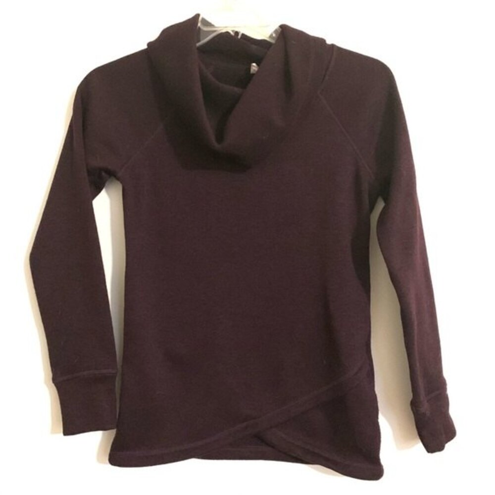 NWOT Ideology Purple Plum Long Sleeve Cowl Neck Sweater size XS